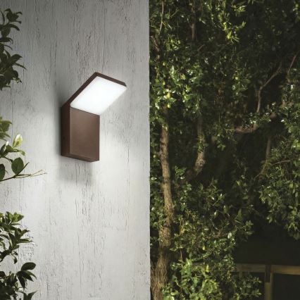 Ideal Lux - LED välisseinavalgusti STYLE LED/8,5W/230V 3000K CRI 90 IP54 pruun