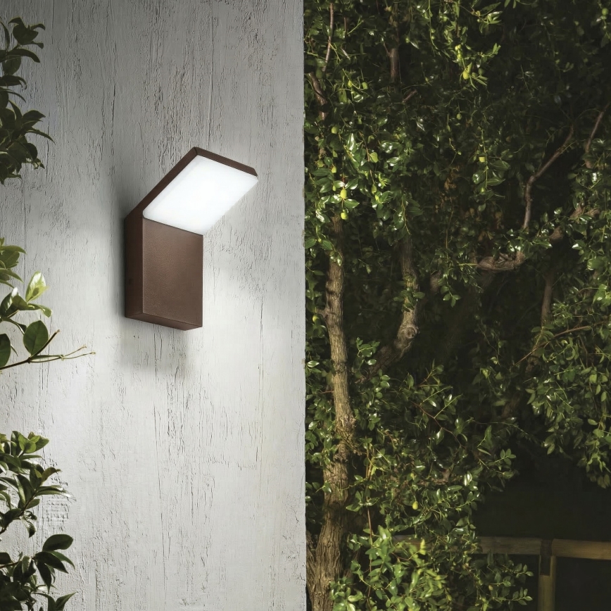 Ideal Lux - LED välisseinavalgusti STYLE LED/8,5W/230V 3000K CRI 90 IP54 pruun