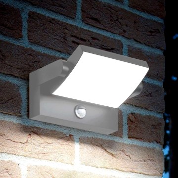 Ideal Lux - LED välisseinavalgusti SWIPE anduriga LED/21W/230V CRI 90 IP54 hall