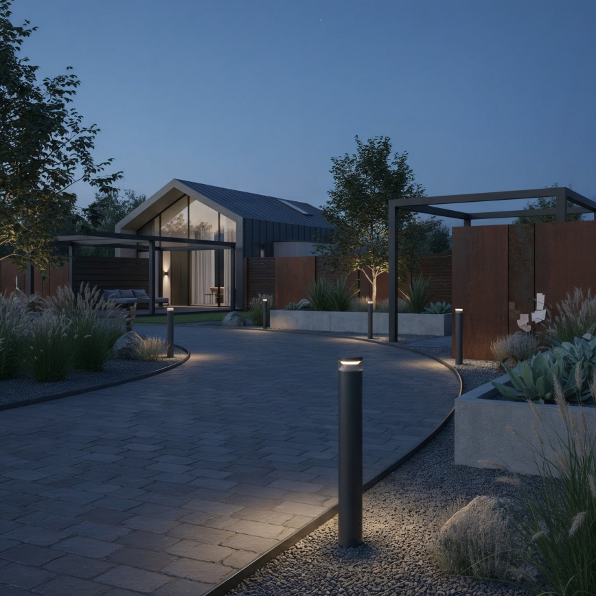 Ideal Lux - LED Välivalgusti BOEING LED/14W/230V 100 cm CRI 90 IP65 must