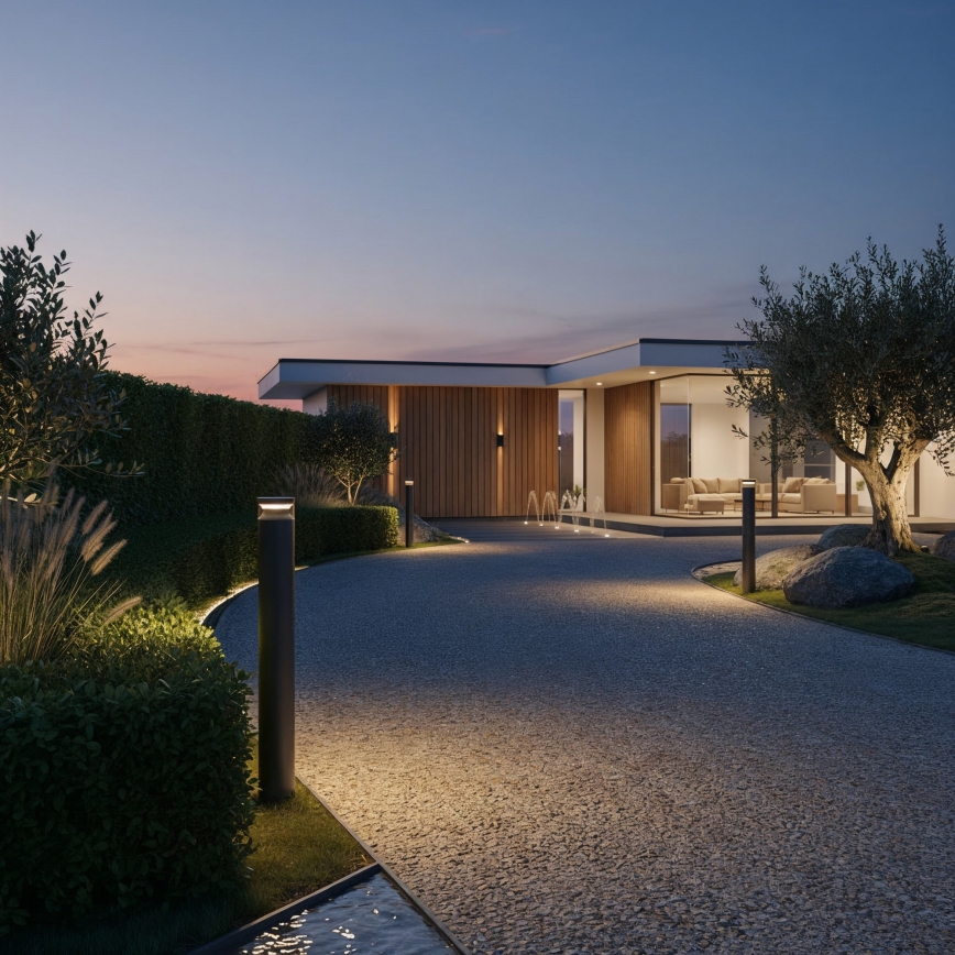 Ideal Lux - LED Välivalgusti BOEING LED/14W/230V 100 cm CRI 90 IP65 must