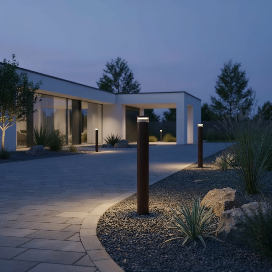 Ideal Lux - LED Välivalgusti BOEING LED/14W/230V 100 cm CRI 90 IP65 pruun