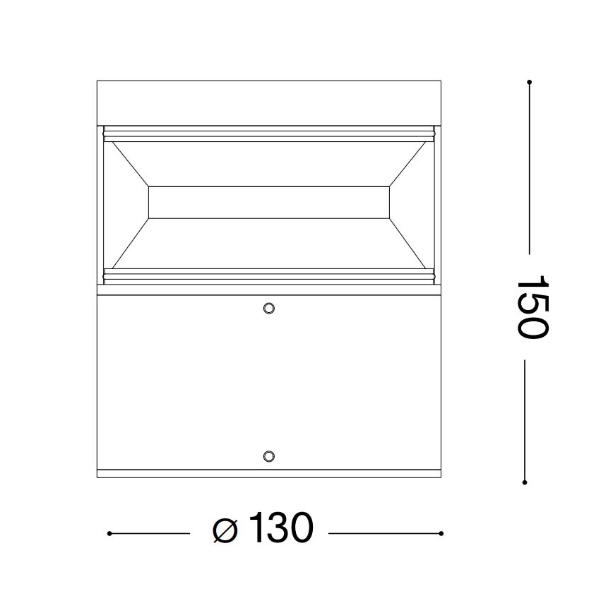Ideal Lux - LED Välivalgusti BOEING LED/14W/230V 15 cm CRI 90 IP65 must