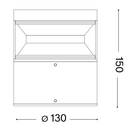 Ideal Lux - LED Välivalgusti BOEING LED/14W/230V 15 cm CRI 90 IP65 pruun