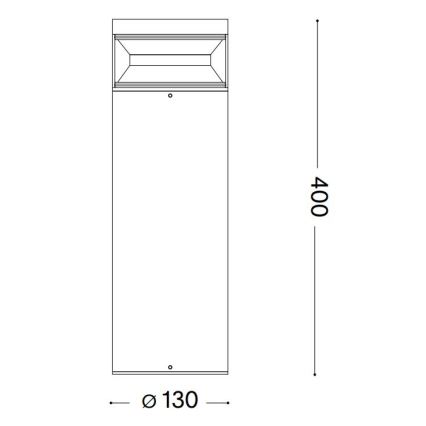 Ideal Lux - LED Välivalgusti BOEING LED/14W/230V 40 cm CRI 90 IP65 must