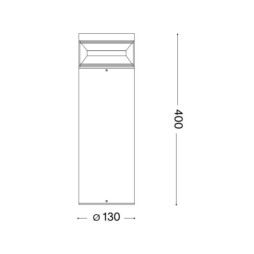 Ideal Lux - LED Välivalgusti BOEING LED/14W/230V 40 cm CRI 90 IP65 pruun
