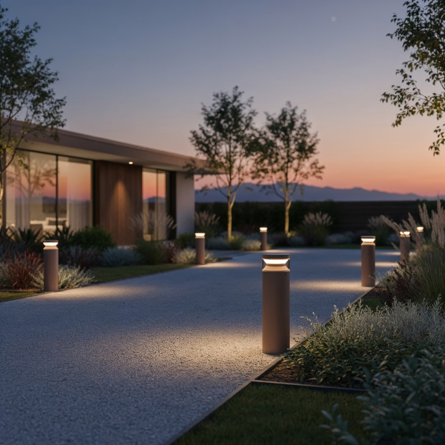 Ideal Lux - LED Välivalgusti BOEING LED/14W/230V 40 cm CRI 90 IP65 pruun