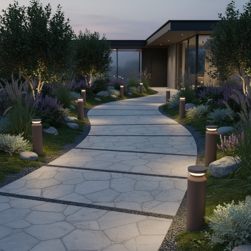 Ideal Lux - LED Välivalgusti BOEING LED/14W/230V 40 cm CRI 90 IP65 pruun