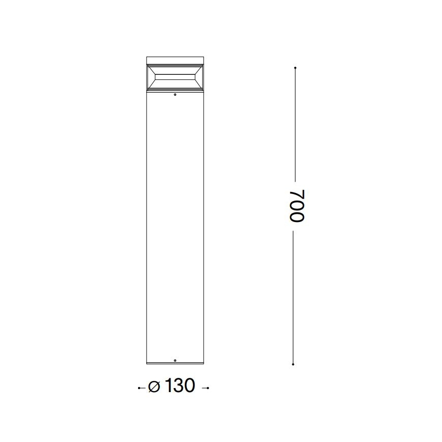 Ideal Lux - LED Välivalgusti BOEING LED/14W/230V d. 70 cm CRI 90 IP65 must