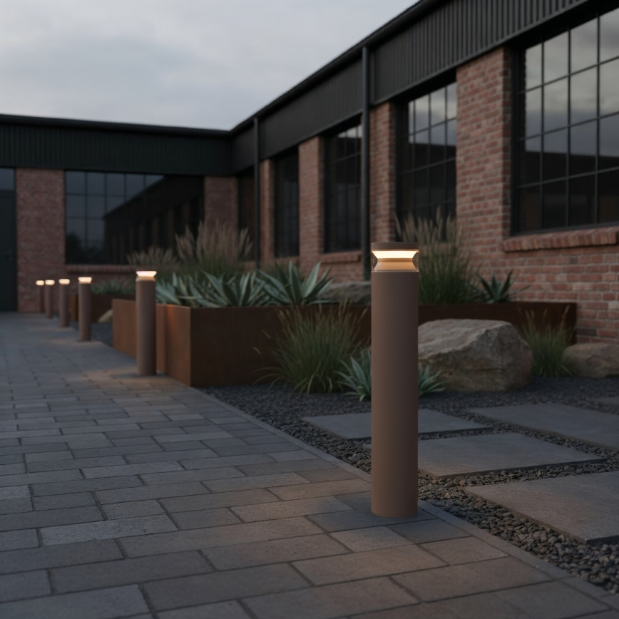 Ideal Lux - LED Välivalgusti BOEING LED/14W/230V d. 70 cm CRI 90 IP65 pruun