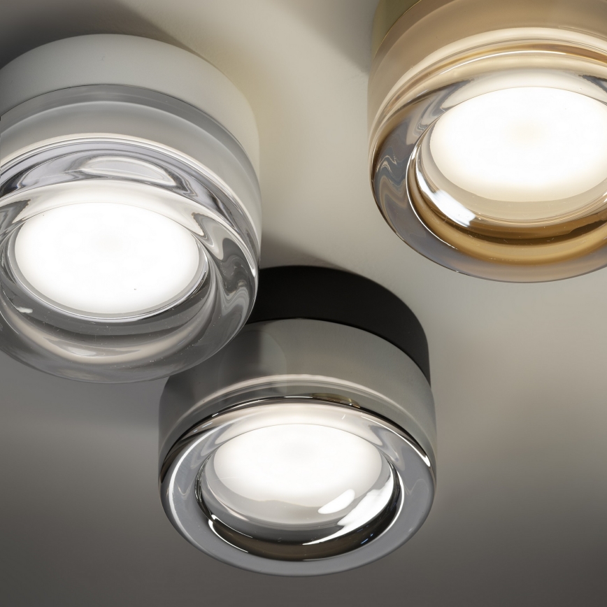 Ideal Lux - LED-vannitoa laelamp LOLLY 1xGX53/9W/230V, läbimõõt 10,5 cm, IP44, valge/läbipaistev