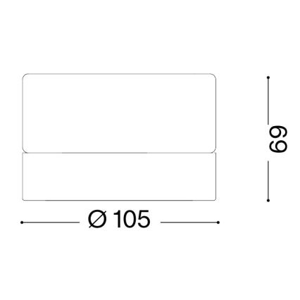 Ideal Lux - LED-vannitoa laevalgusti LOLLY 1xGX53/9W/230V Ø 10,5 cm IP44 kuldne/suitsune beež