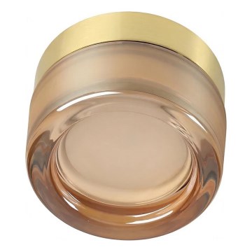 Ideal Lux - LED-vannitoa laevalgusti LOLLY 1xGX53/9W/230V Ø 10,5 cm IP44 kuldne/suitsune beež