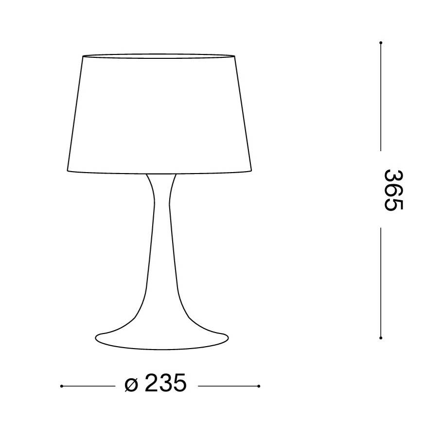 Ideal Lux - LONDON laualamp 1xE27/60W/230V must