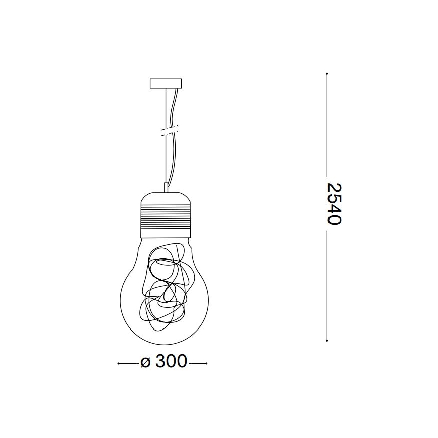 Ideal Lux - Lühter 1xE27/60W/230V d. 30 cm