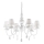 Ideal Lux - Lühter BLANCHE 6xE14/40W/230V d. 75 cm valge