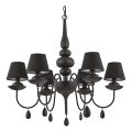 Ideal Lux - Lühter BLANCHE 6xE14/4W/230V d. 75 cm must