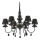 Ideal Lux - Lühter BLANCHE 6xE14/4W/230V d. 75 cm must