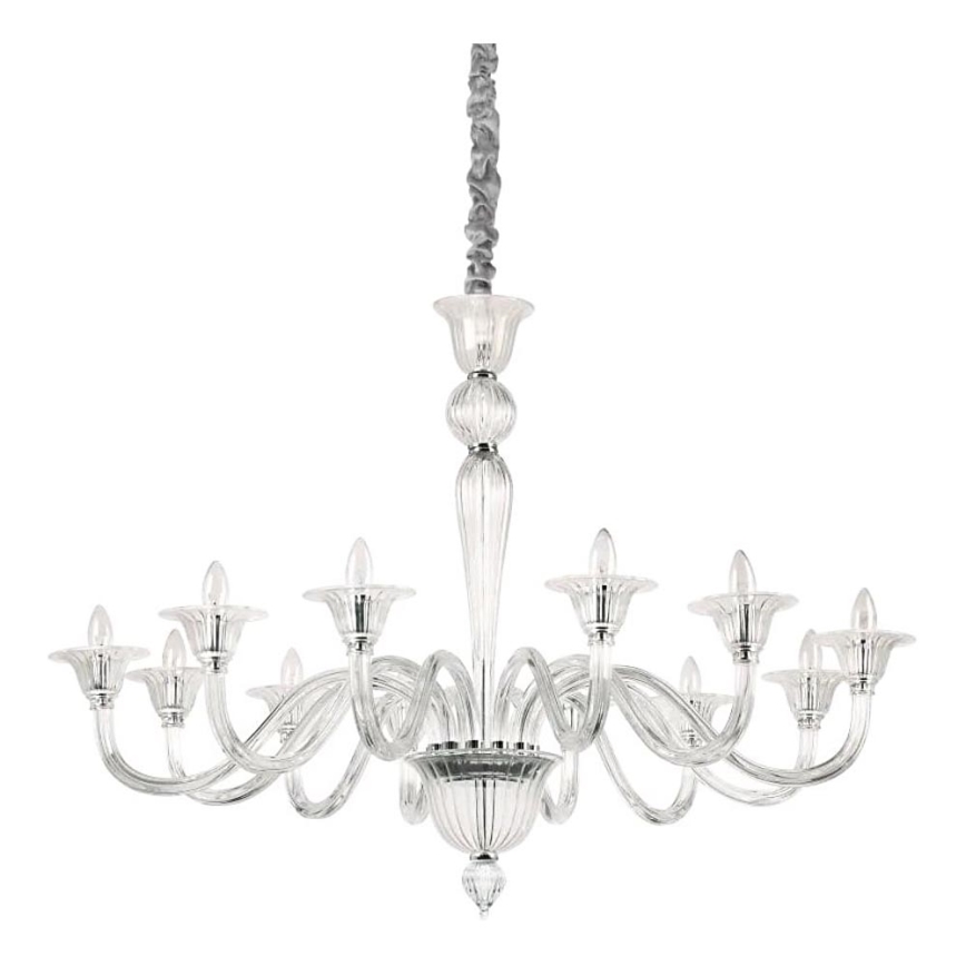 Ideal Lux - Lühter BRIGITTA 12xE14/40W/230V d. 120 cm läbipaistev