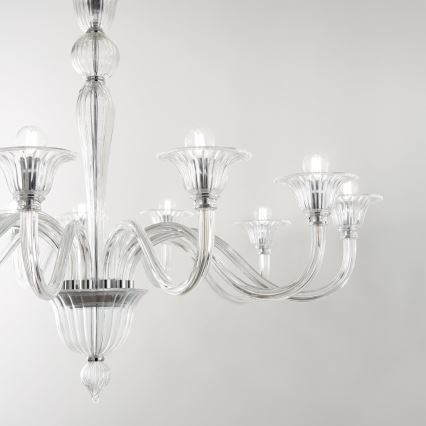 Ideal Lux - Lühter BRIGITTA 12xE14/40W/230V d. 120 cm läbipaistev