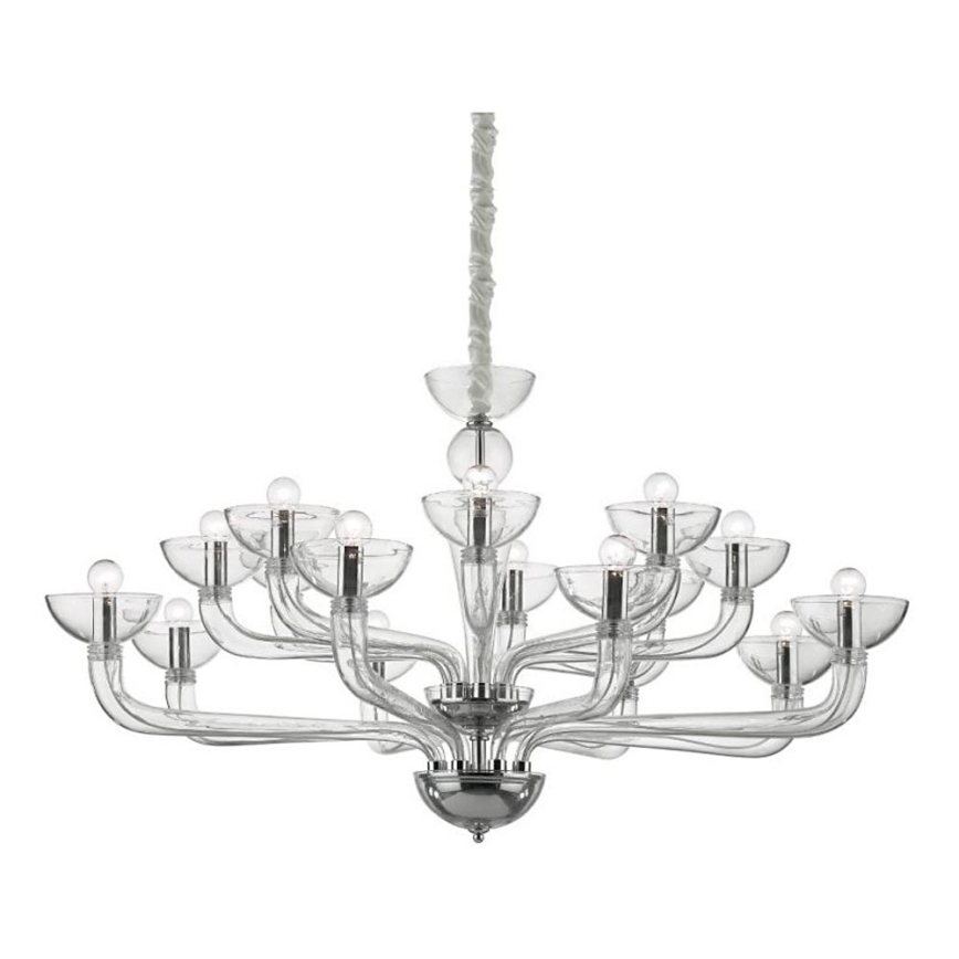 Ideal Lux - Lühter CASANOVA 16xE14/40W/230V d. 120 cm läbipaistev