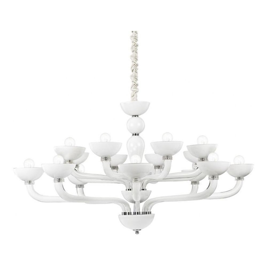 Ideal Lux - Lühter CASANOVA 16xE14/40W/230V d. 120 cm valge