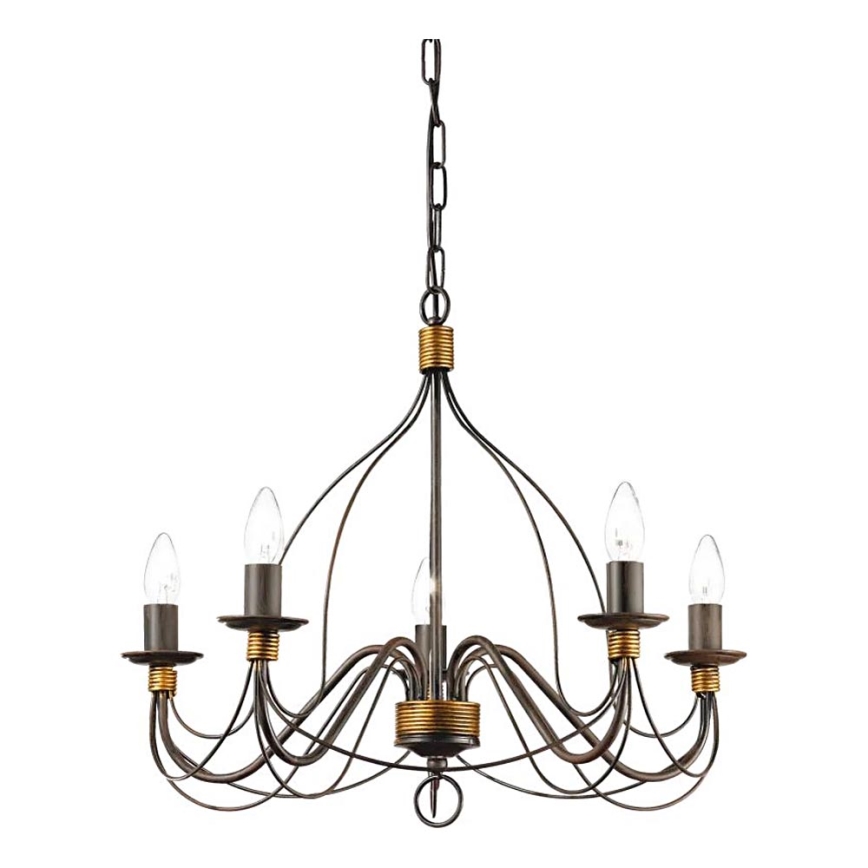 Ideal Lux - Lühter CORTE 5xE14/40W/230V d. 54 cm vask