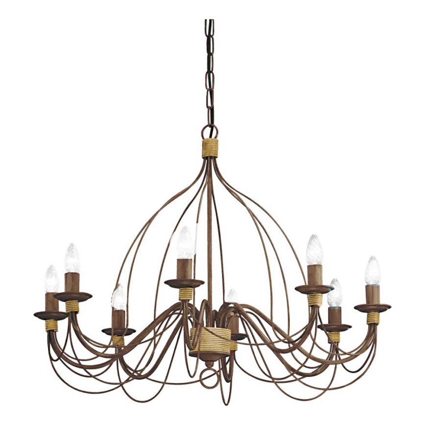 Ideal Lux - Lühter CORTE 8xE14/40W/230V d. 80 cm vask