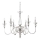 Ideal Lux - Lühter DOGE 6xE14/40W/230V d. 75 cm läikiv kroom