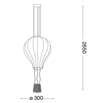 Ideal Lux - Lühter DREAM BIG 1xE27/42W/230V d. 30 cm