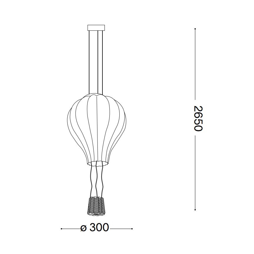 Ideal Lux - Lühter DREAM BIG 1xE27/42W/230V d. 30 cm