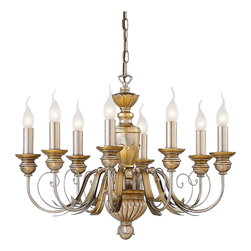 Ideal Lux - Lühter FIRENZE 8xE14/40W/230V d. 64 cm kuldne