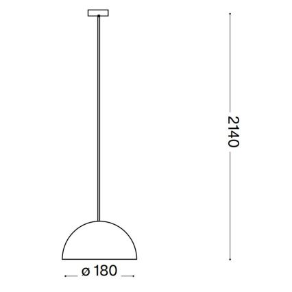 Ideal Lux - Lühter FOLK 1xE27/60W/230V d. 18 cm pruun