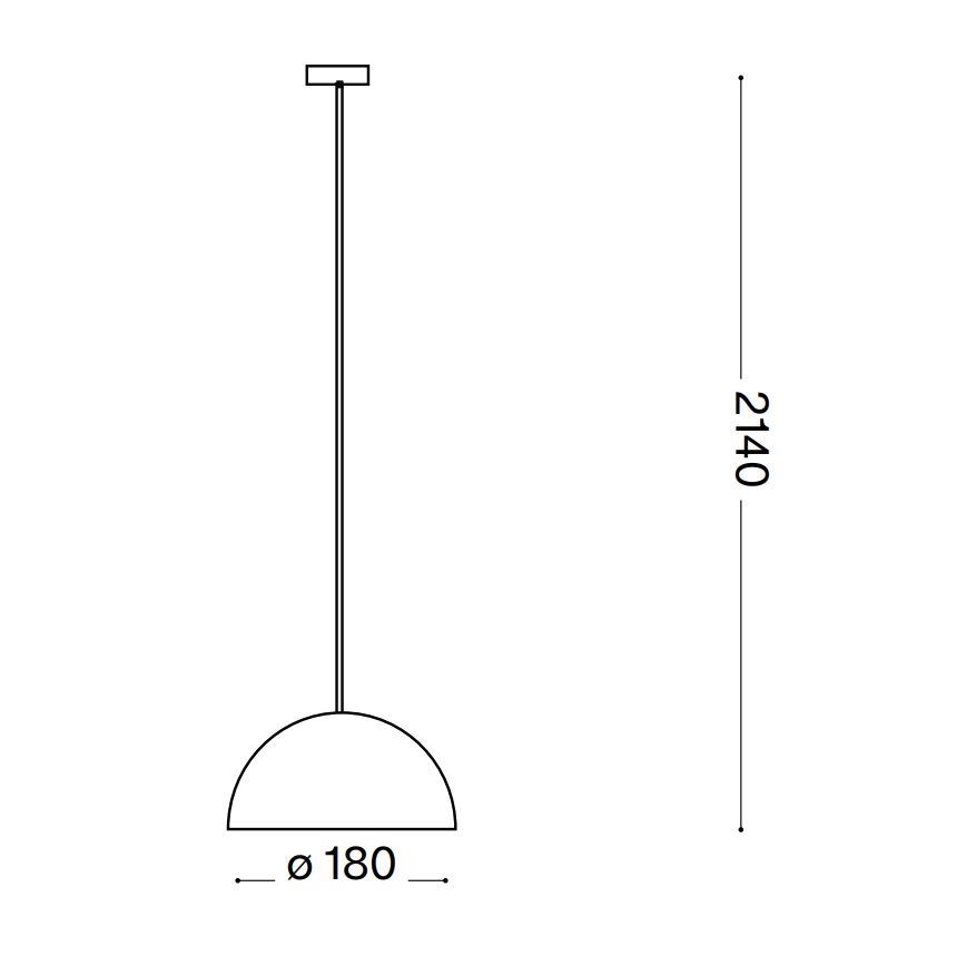 Ideal Lux - Lühter FOLK 1xE27/60W/230V d. 18 cm pruun