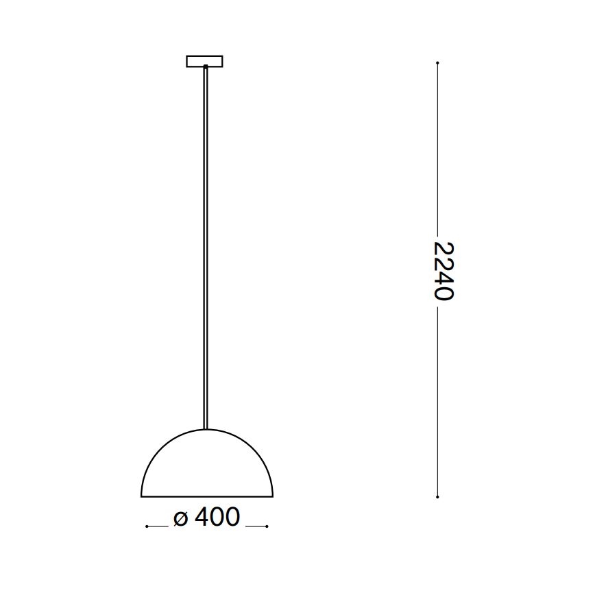 Ideal Lux - Lühter FOLK 1xE27/60W/230V d. 40 cm pruun