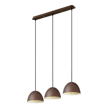 Ideal Lux - Lühter FOLK 3xE27/60W/230V pruun
