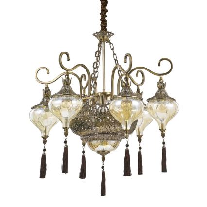 Ideal Lux - Lühter HAREM 9xE27/60W/230V d. 75 cm messing