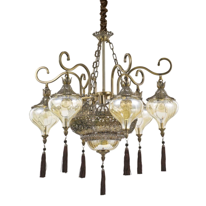 Ideal Lux - Lühter HAREM 9xE27/60W/230V d. 75 cm messing