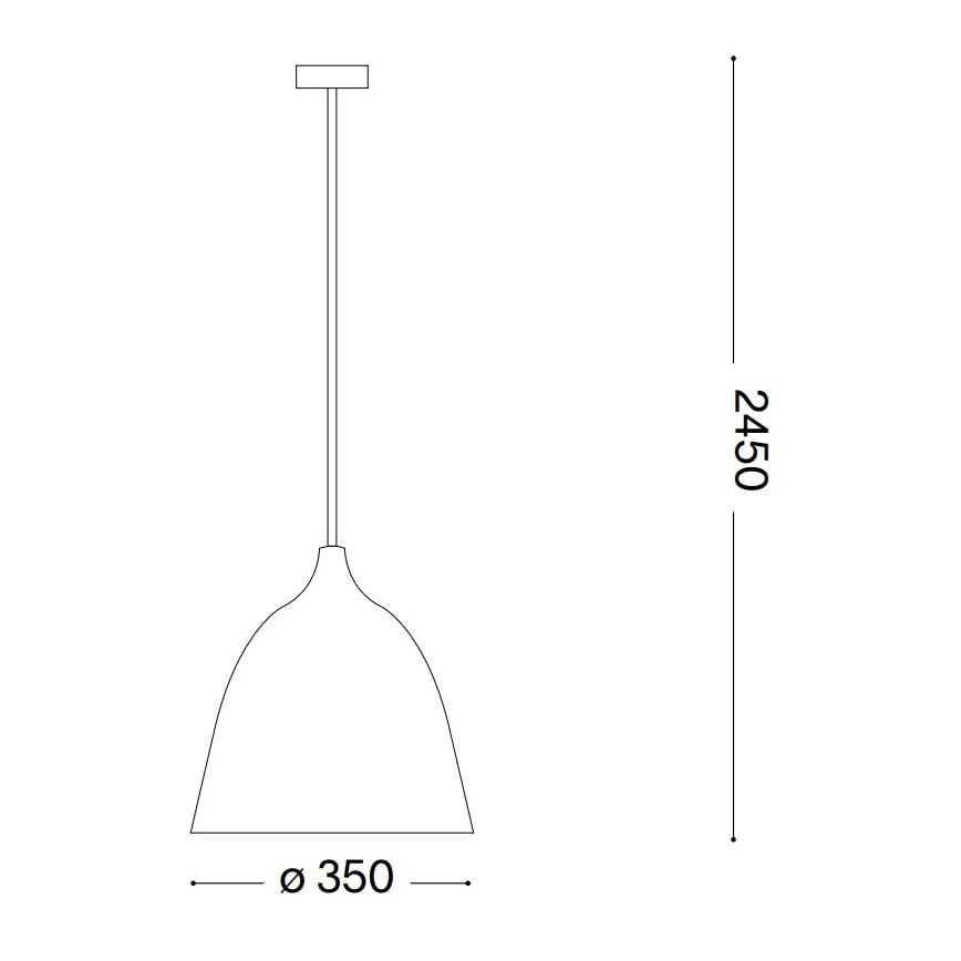 Ideal Lux - Lühter HAUNT 1xE27/60W/230V d. 35 cm beež