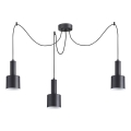 Ideal Lux - Lühter HOLLY 3xE27/60W/230V ämblik must
