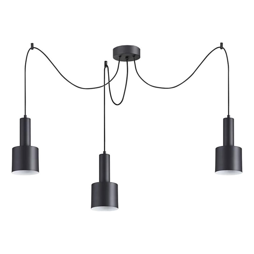 Ideal Lux - Lühter HOLLY 3xE27/60W/230V ämblik must