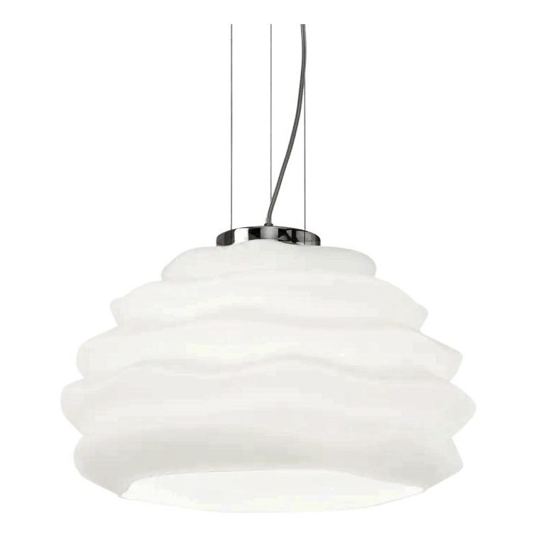 Ideal Lux - Lühter KARMA 1xE27/60W/230V d. 39 cm valge