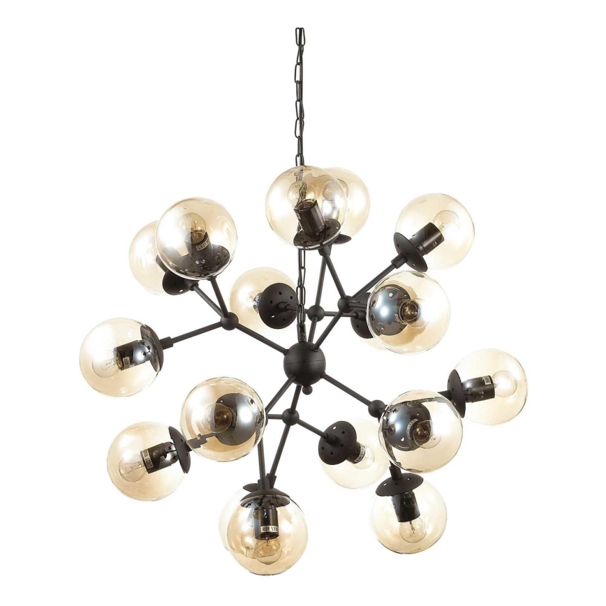 Ideal Lux - Lühter KEPLER 18xE27/42W/230V d. 69 cm must/suitsune