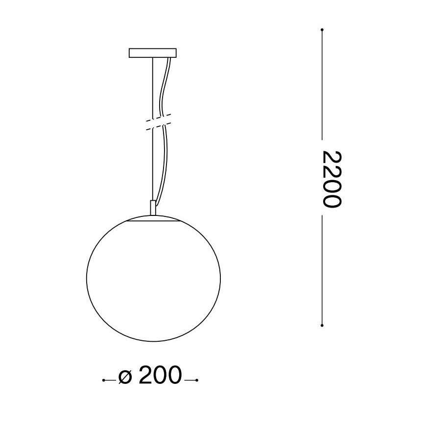Ideal Lux - Lühter MAPA 1xE27/42W/230V d. 20 cm kuldne/suitsune