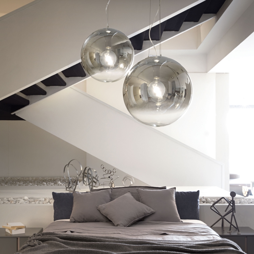 Ideal Lux - Lühter MAPA 1xE27/42W/230V d. 50 cm hall/suitsune