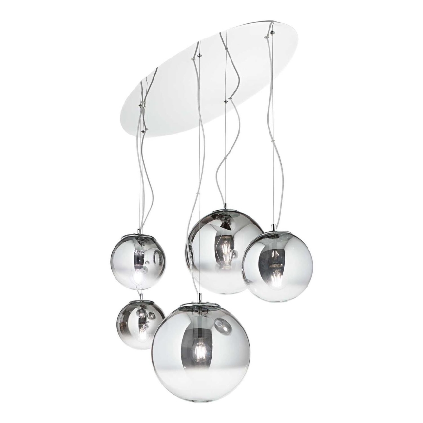 Ideal Lux - Lühter MAPA FADE 5xE27/60W/230V läikiv kroom