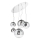 Ideal Lux - Lühter MAPA FADE 5xE27/60W/230V läikiv kroom