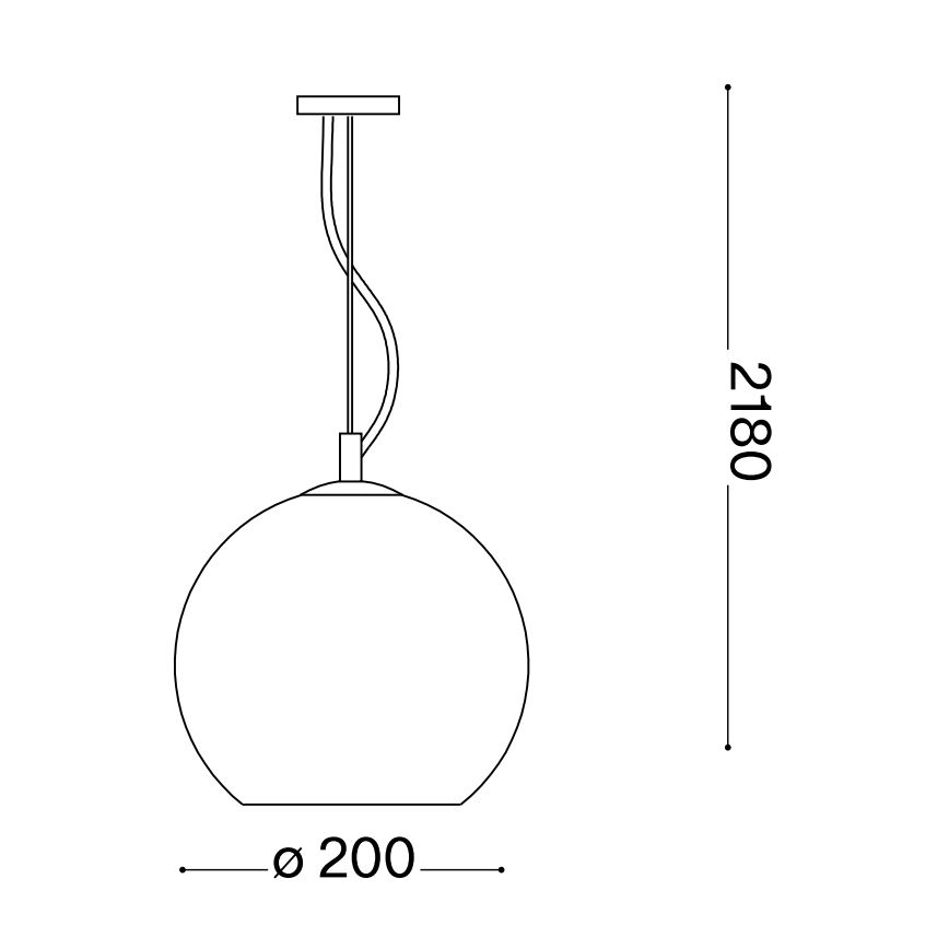 Ideal Lux - Lühter NEMO 1xE27/42W/230V d. 20 cm beež