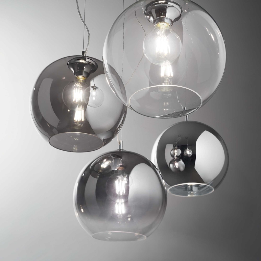 Ideal Lux - Lühter NEMO 1xE27/42W/230V d. 30 cm suitsune