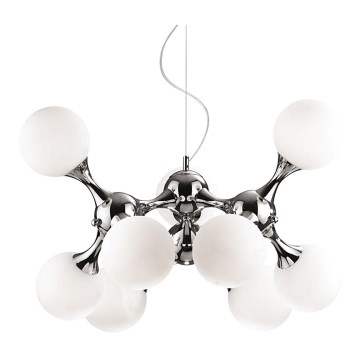 Ideal Lux - Lühter NODI 9xE14/40W/230V läikiv kroom/valge